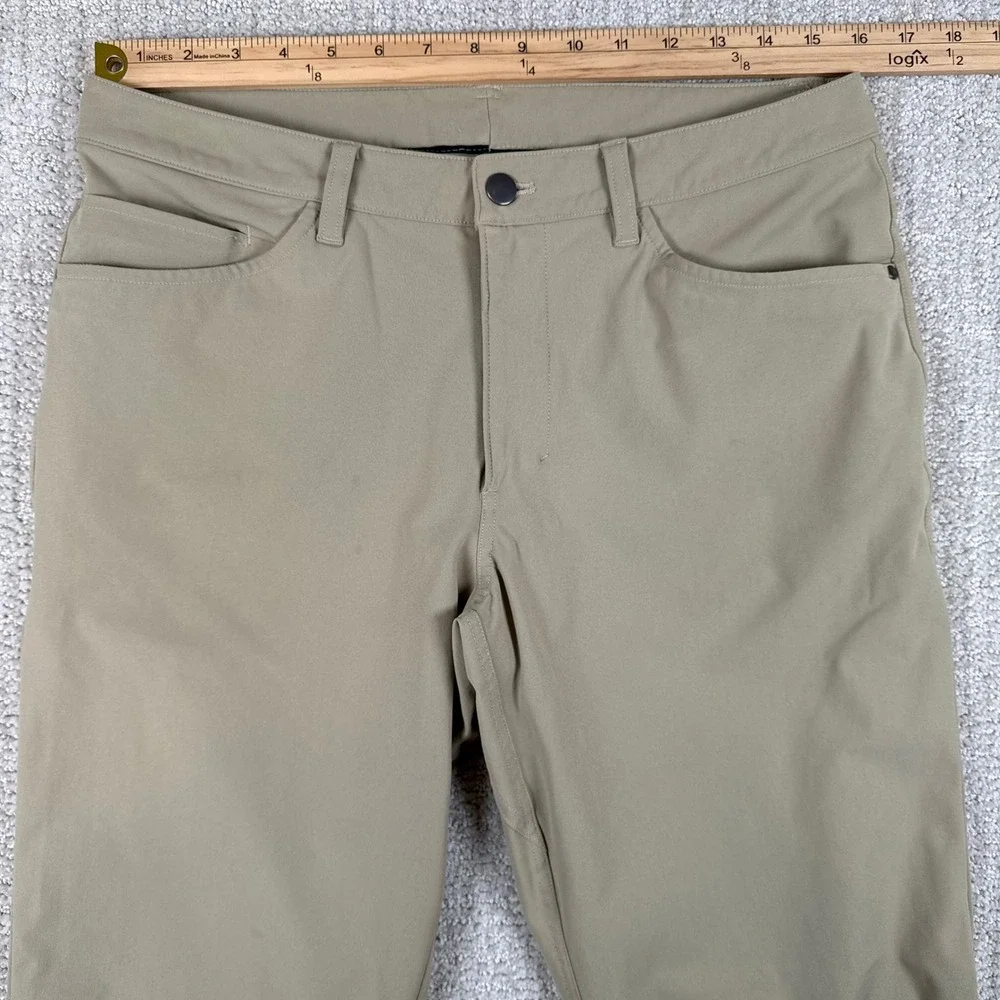 Lululemon Mens 32x31 ABC Slim Fit Warpstreme 5 Pocket Beige Pants LM5583S *Pants - Picture 10 of 12